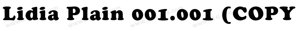 Lidia Plain 001.001 (COPY 1)字体转换